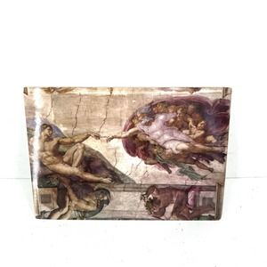 1967 Italian stamp on The Creation of Man Michelangelo Buonarotti post card